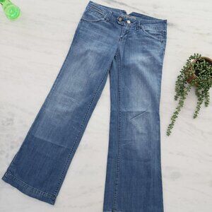 VTG American Eagle Jeans Low Rise Wide Leg Y2K Womens 10